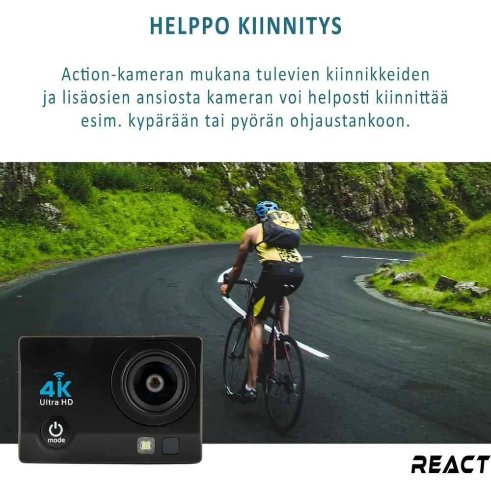 Outlet React Action-kamera Brave 800 V2 eri värejä
