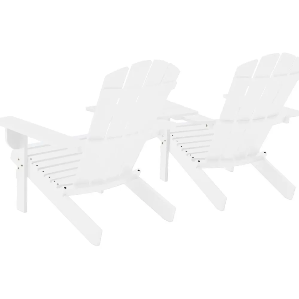 Sale FinePRICE Adirondack-puutarhatuoli täysi kuusi valkoinen