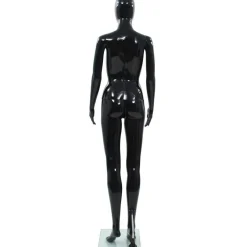 Sale FinePRICE Aidon kokoinen naismallinukke lasijalustalla musta 175 cm