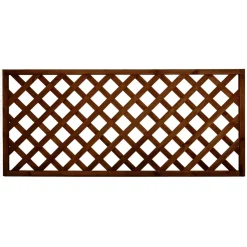Clearance Tammiston puu Aitaelementti Lehto A06R 1800x800 mm vinoristikko ruskea
