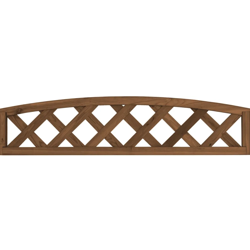 Outlet Tammiston puu Aitaelementti Lehto A29R 1200x200/300 mm vinoristikko ruskea