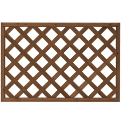 Discount Tammiston puu Aitaelementti Lehto A07R 1200x800 mm vinoristikko ruskea
