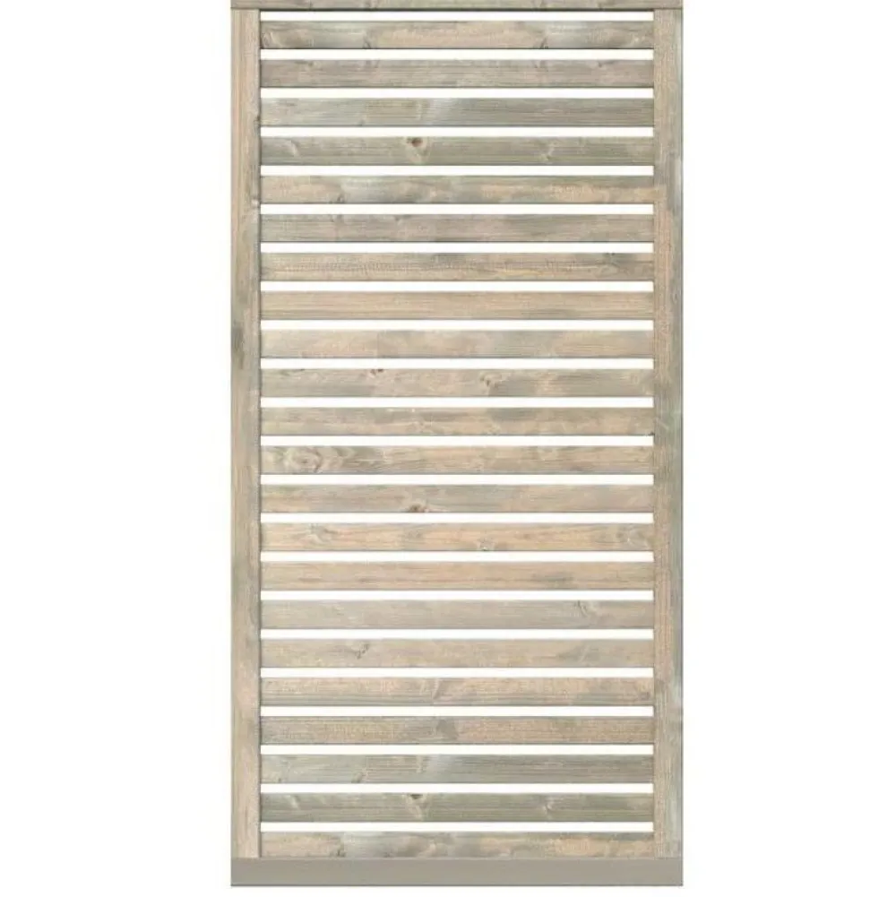 Clearance Palmako Aitaelementti Nina2 GYVPI 900x1800mm painekyllästetty harmaa, 5kpl/pkt