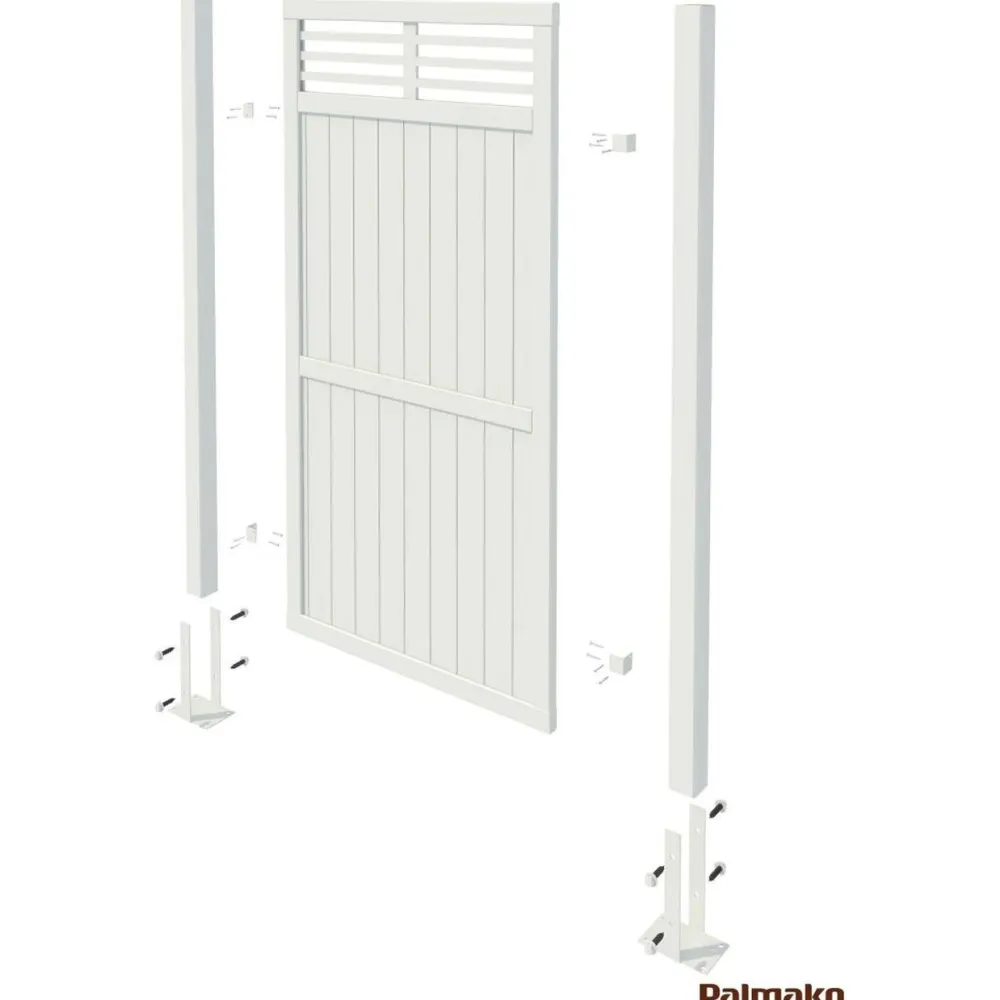 Best Palmako Aitaelementti Nina6 WTPNT 1800x1500mm valkoinen, 5kpl/pkt
