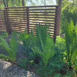 Best Tammiston puu Aitaelementti Suunnikas A95R 1860x800 mm vinorima ruskea