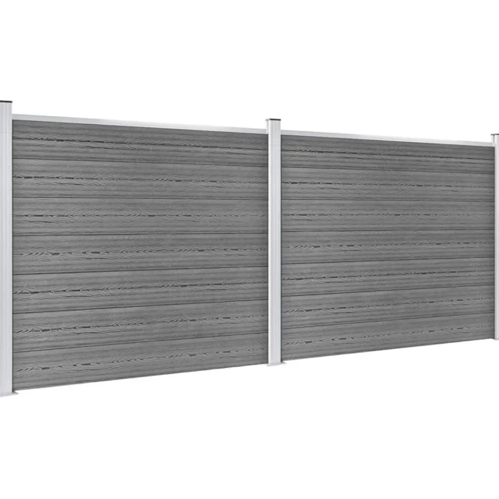 Discount FinePRICE Aitapaneelisarja WPC 353x146 cm harmaa