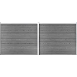 Discount FinePRICE Aitapaneelisarja WPC 353x146 cm harmaa