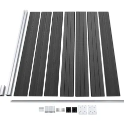 Outlet FinePRICE Aitapaneelisarja WPC 699x146 cm harmaa