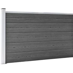 Hot FinePRICE Aitapaneelisarja WPC 526x105 cm musta