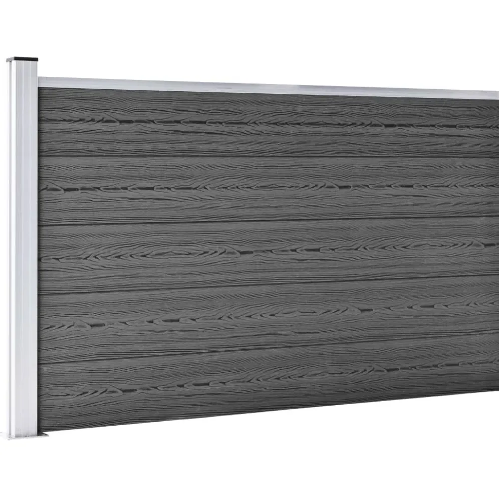 Hot FinePRICE Aitapaneelisarja WPC 526x105 cm musta