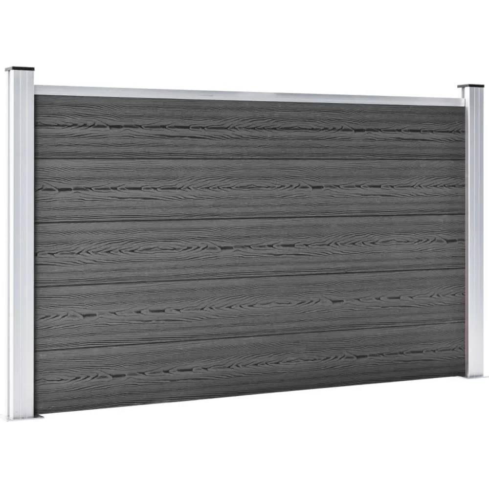 Hot FinePRICE Aitapaneelisarja WPC 526x105 cm musta