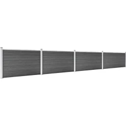 Hot FinePRICE Aitapaneelisarja WPC 526x105 cm musta