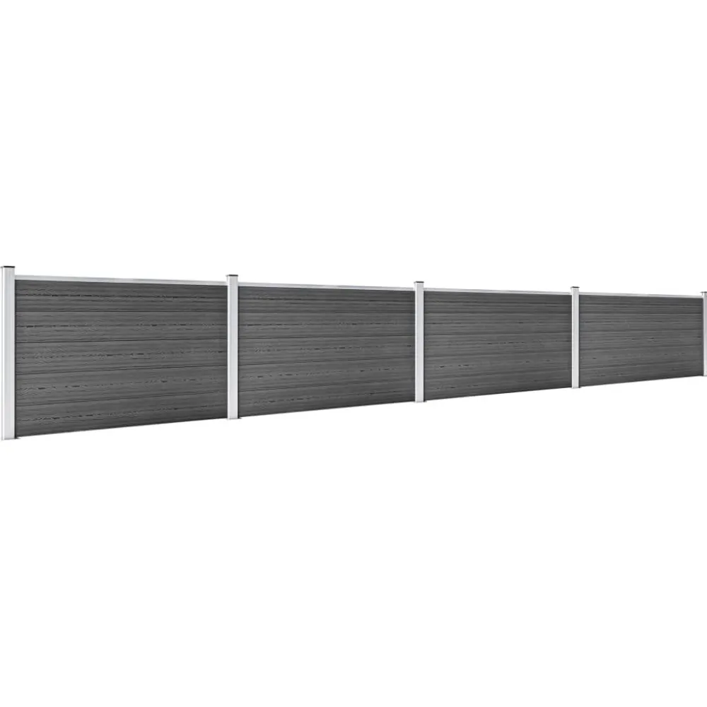 Hot FinePRICE Aitapaneelisarja WPC 526x105 cm musta