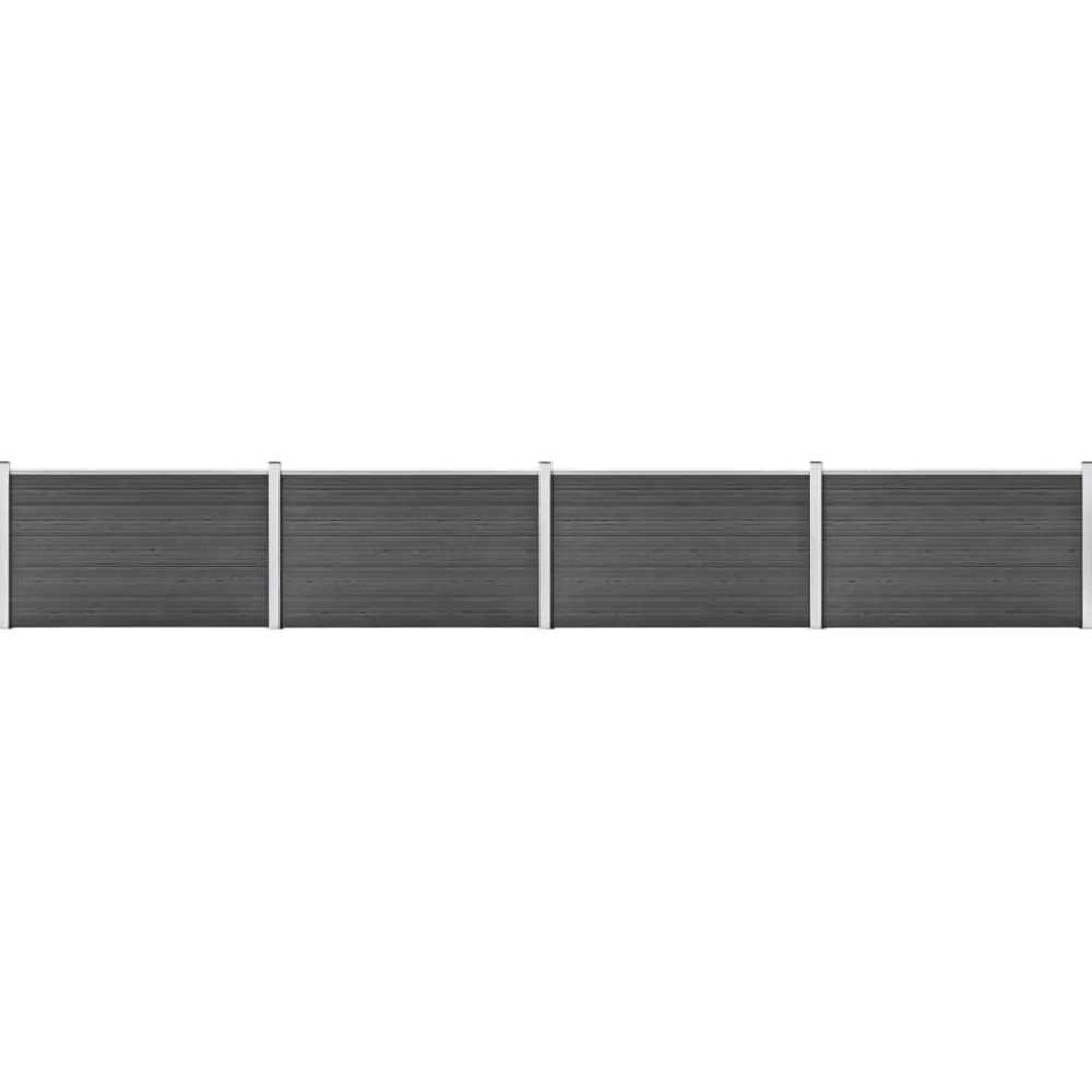 Hot FinePRICE Aitapaneelisarja WPC 526x105 cm musta