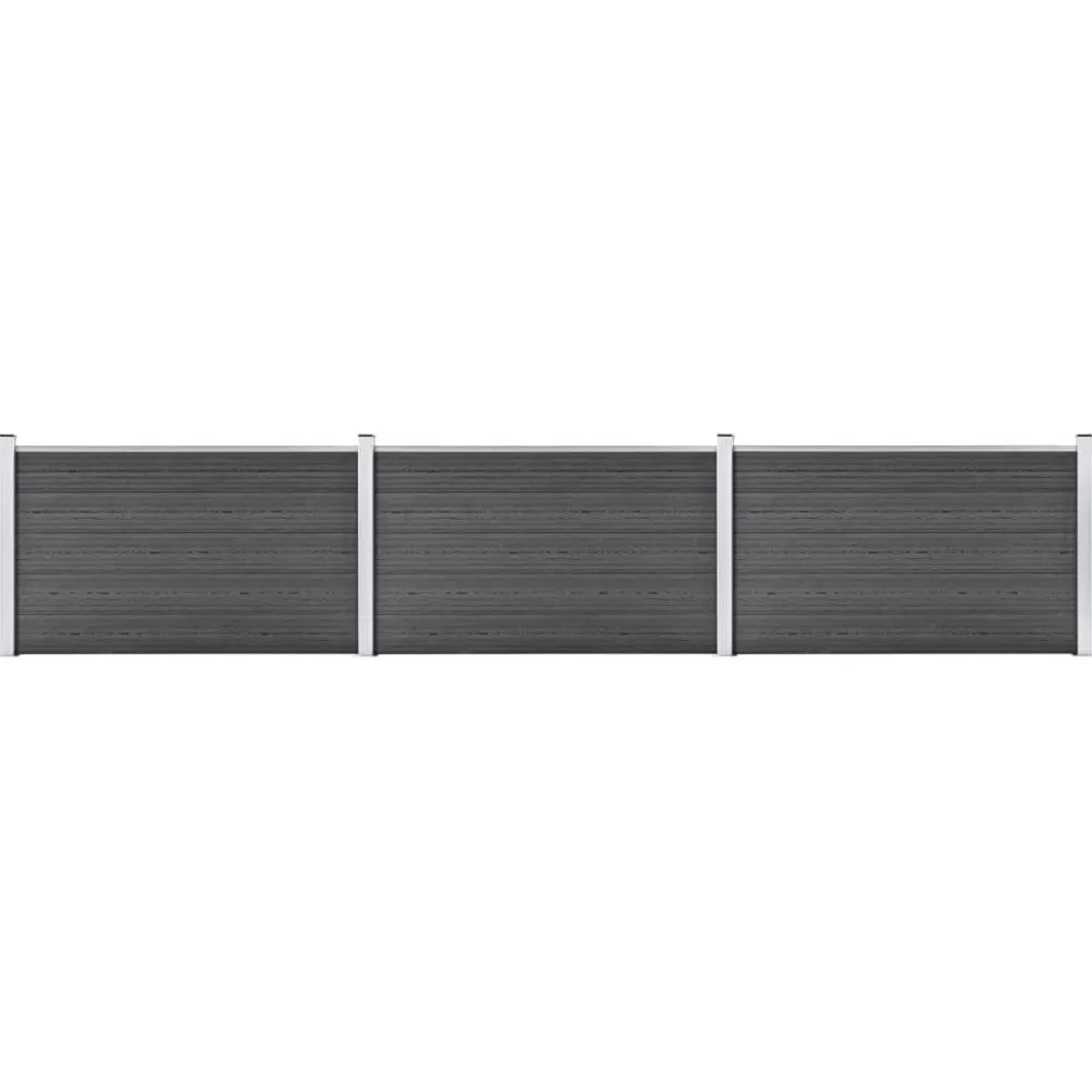 Hot FinePRICE Aitapaneelisarja WPC 526x105 cm musta