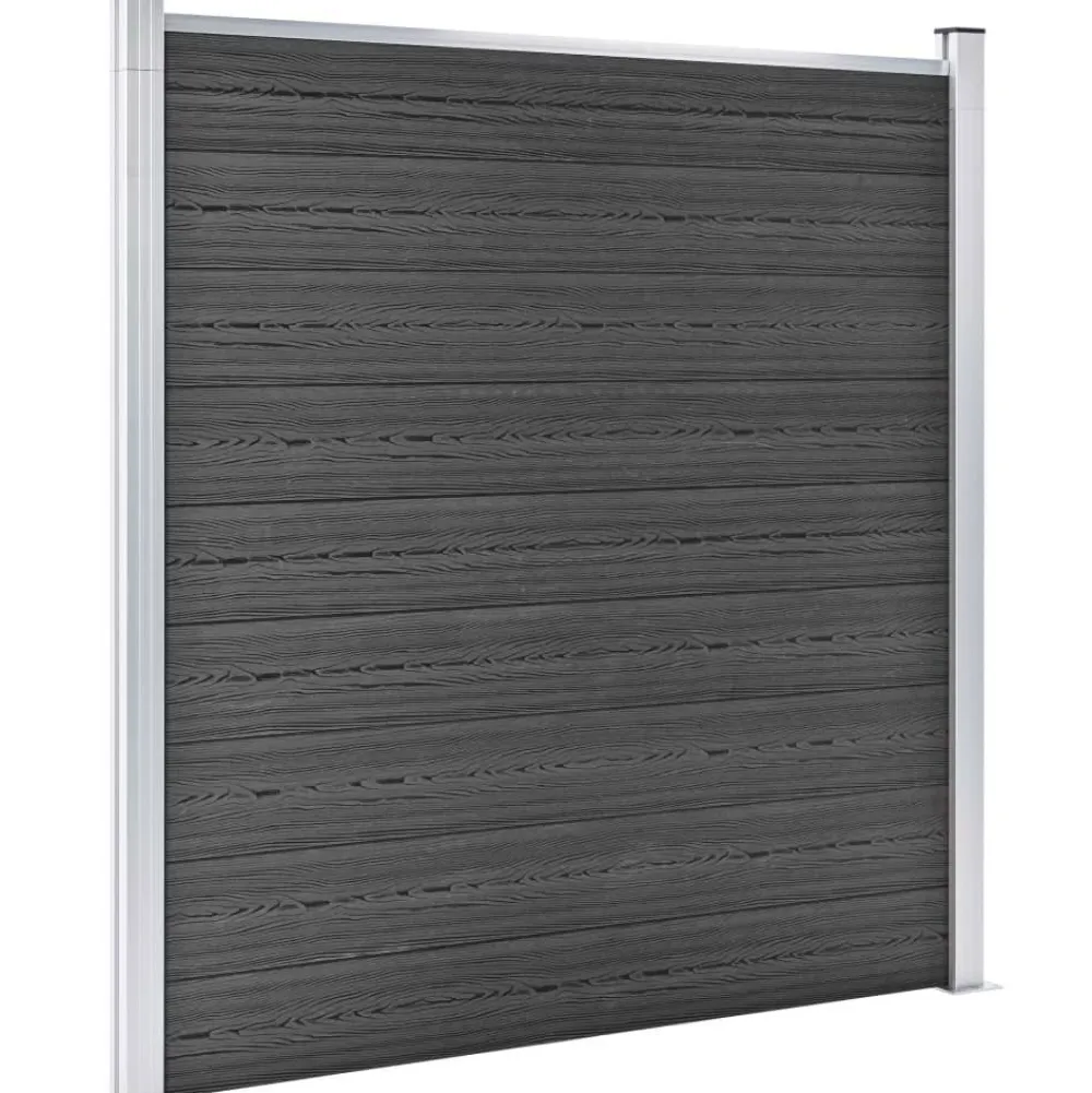 New FinePRICE Aitapaneelisarja WPC 526x186 cm musta