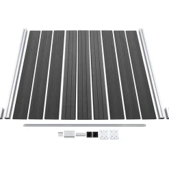 New FinePRICE Aitapaneelisarja WPC 1737x186 cm musta