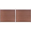 Online FinePRICE Aitapaneelisarja WPC 353x146 cm ruskea