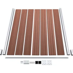 Discount FinePRICE Aitapaneelisarja WPC 699x146 cm ruskea