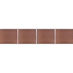 Discount FinePRICE Aitapaneelisarja WPC 699x146 cm ruskea