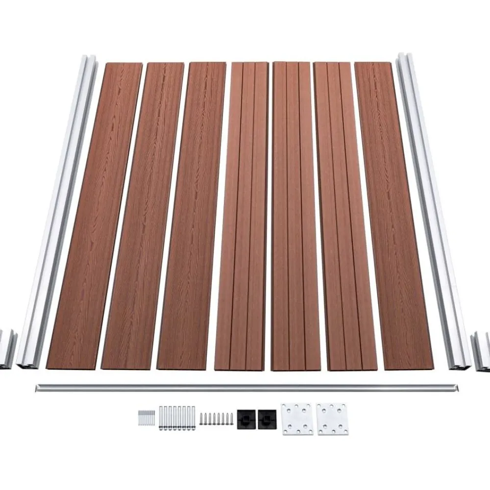 Clearance FinePRICE Aitapaneelisarja WPC 872x146 cm ruskea