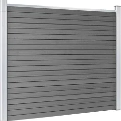 Online FinePRICE Aitapaneeli WPC 180x146 cm harmaa