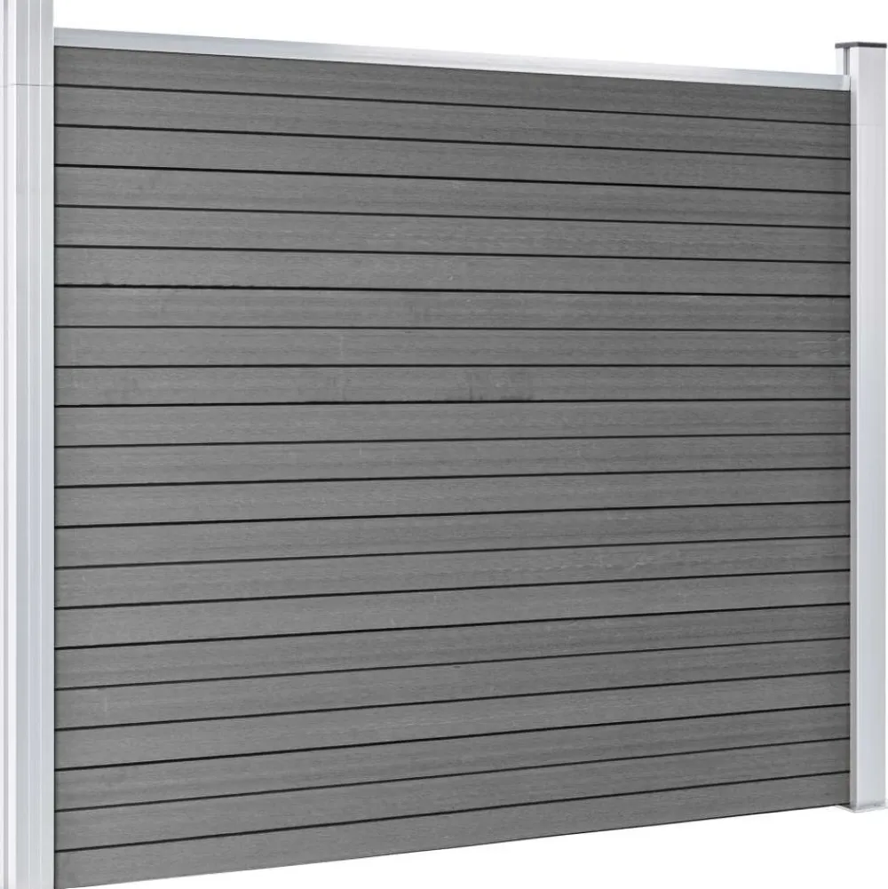 Online FinePRICE Aitapaneeli WPC 180x146 cm harmaa