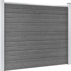 Online FinePRICE Aitapaneeli WPC 180x146 cm harmaa