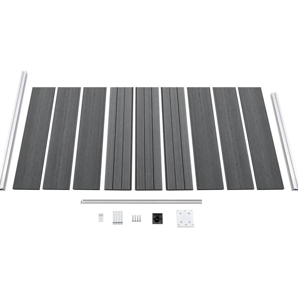 Outlet FinePRICE Aitapaneeli WPC 95x186 cm musta