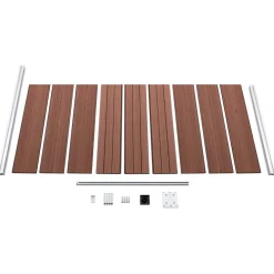Outlet FinePRICE Aitapaneeli WPC 95x186 cm musta