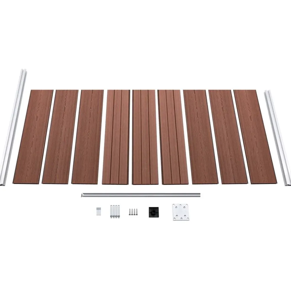 Outlet FinePRICE Aitapaneeli WPC 95x186 cm musta