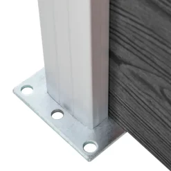 Outlet FinePRICE Aitapaneeli WPC 95x186 cm musta