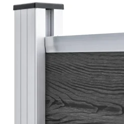 Outlet FinePRICE Aitapaneeli WPC 95x186 cm musta