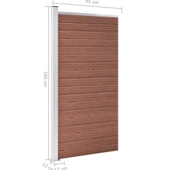 Outlet FinePRICE Aitapaneeli WPC 95x186 cm musta