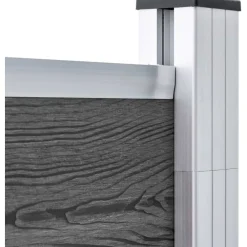 New FinePRICE Aitapaneeli WPC 175x146 cm musta