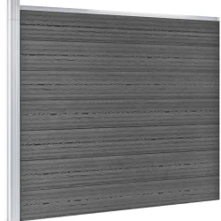 New FinePRICE Aitapaneeli WPC 175x146 cm musta