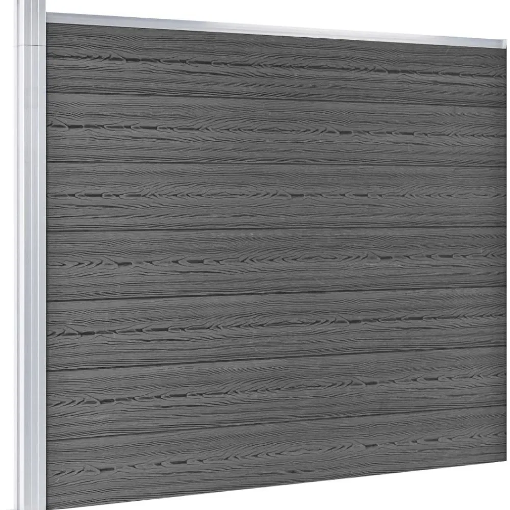 New FinePRICE Aitapaneeli WPC 175x146 cm musta