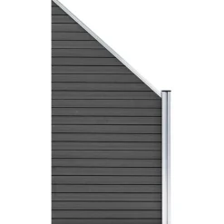 Discount FinePRICE Aitapaneeli WPC 95x(105-180) cm musta