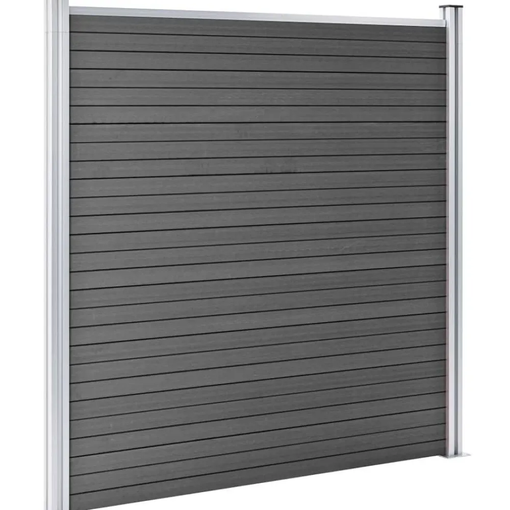 Outlet FinePRICE Aitapaneeli WPC 180x186 cm musta