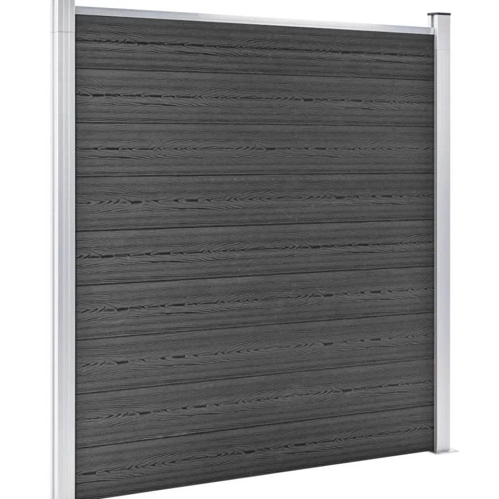 Outlet FinePRICE Aitapaneeli WPC 180x186 cm musta