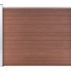 New FinePRICE Aitapaneeli WPC 175x146 cm ruskea