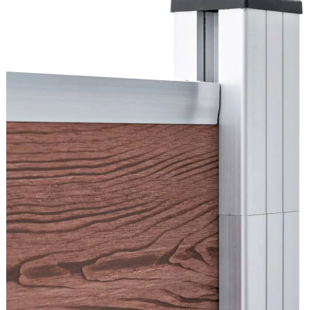 New FinePRICE Aitapaneeli WPC 175x146 cm ruskea