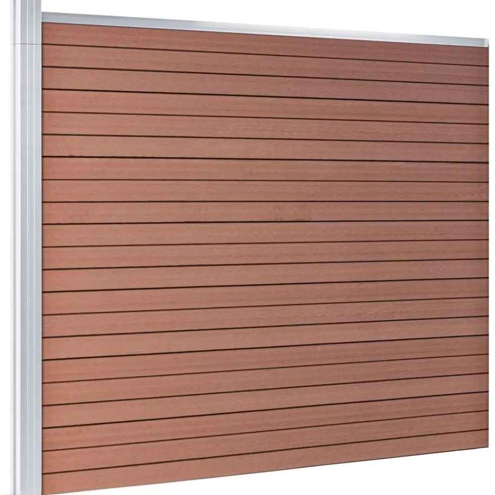 New FinePRICE Aitapaneeli WPC 175x146 cm ruskea