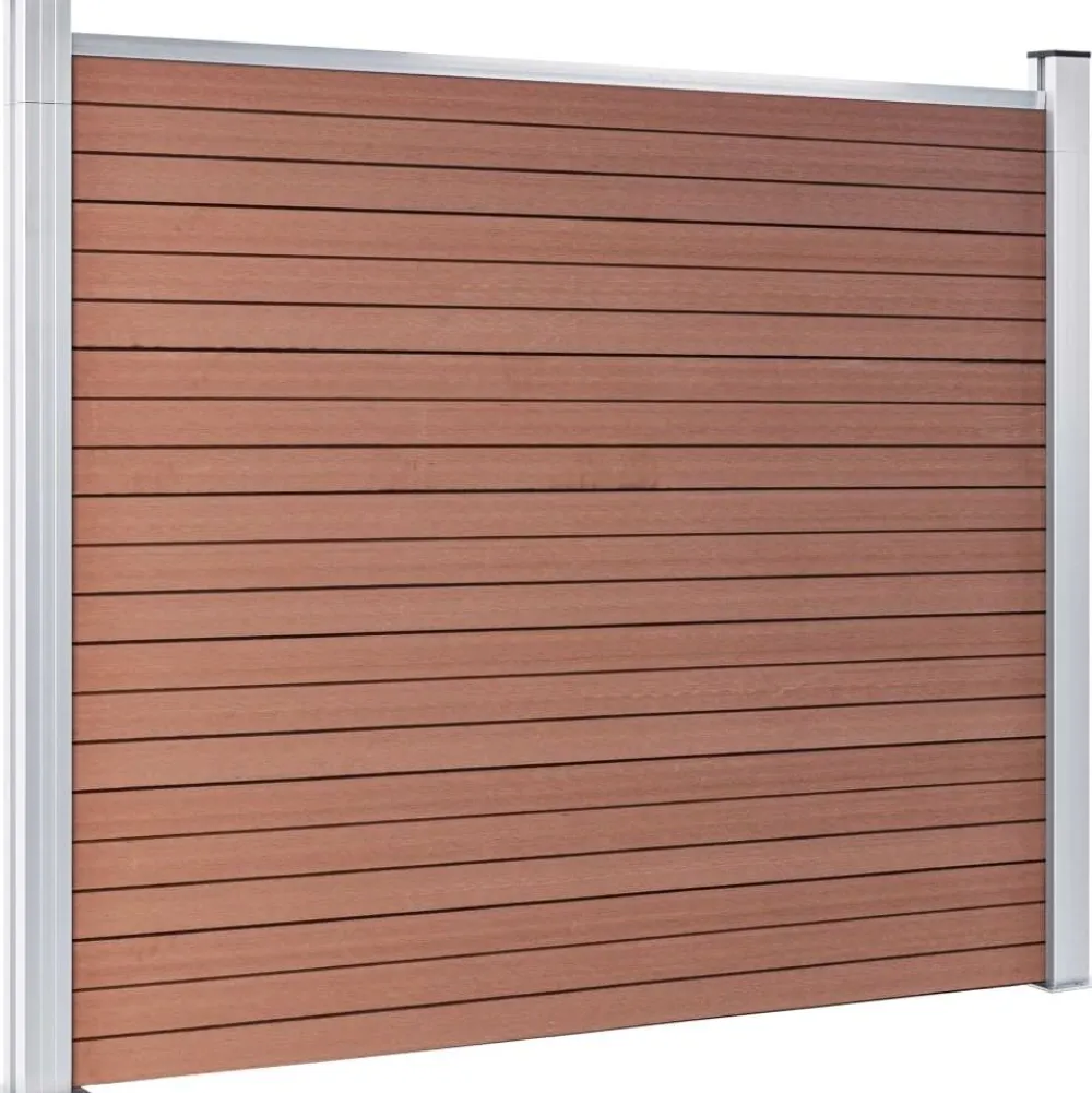Online FinePRICE Aitapaneeli WPC 180x146 cm ruskea