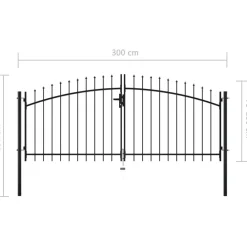 Clearance FinePRICE Aitaportti keihäskärjillä 300x150cm