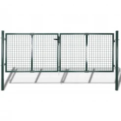 Online FinePRICE Aitaportti teräs 306x175cm vihreä