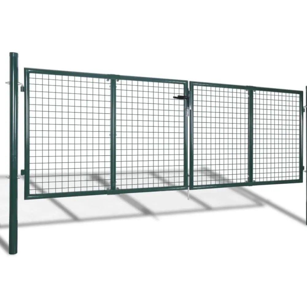 Online FinePRICE Aitaportti teräs 306x175cm vihreä