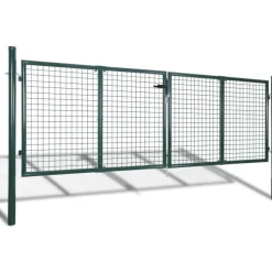 Discount FinePRICE Aitaportti teräs 306x150cm vihreä