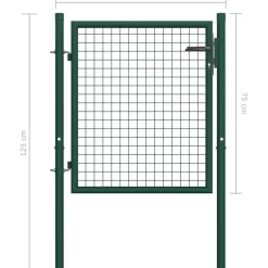 Online FinePRICE Aitaportti teräs 100x75cm vihreä