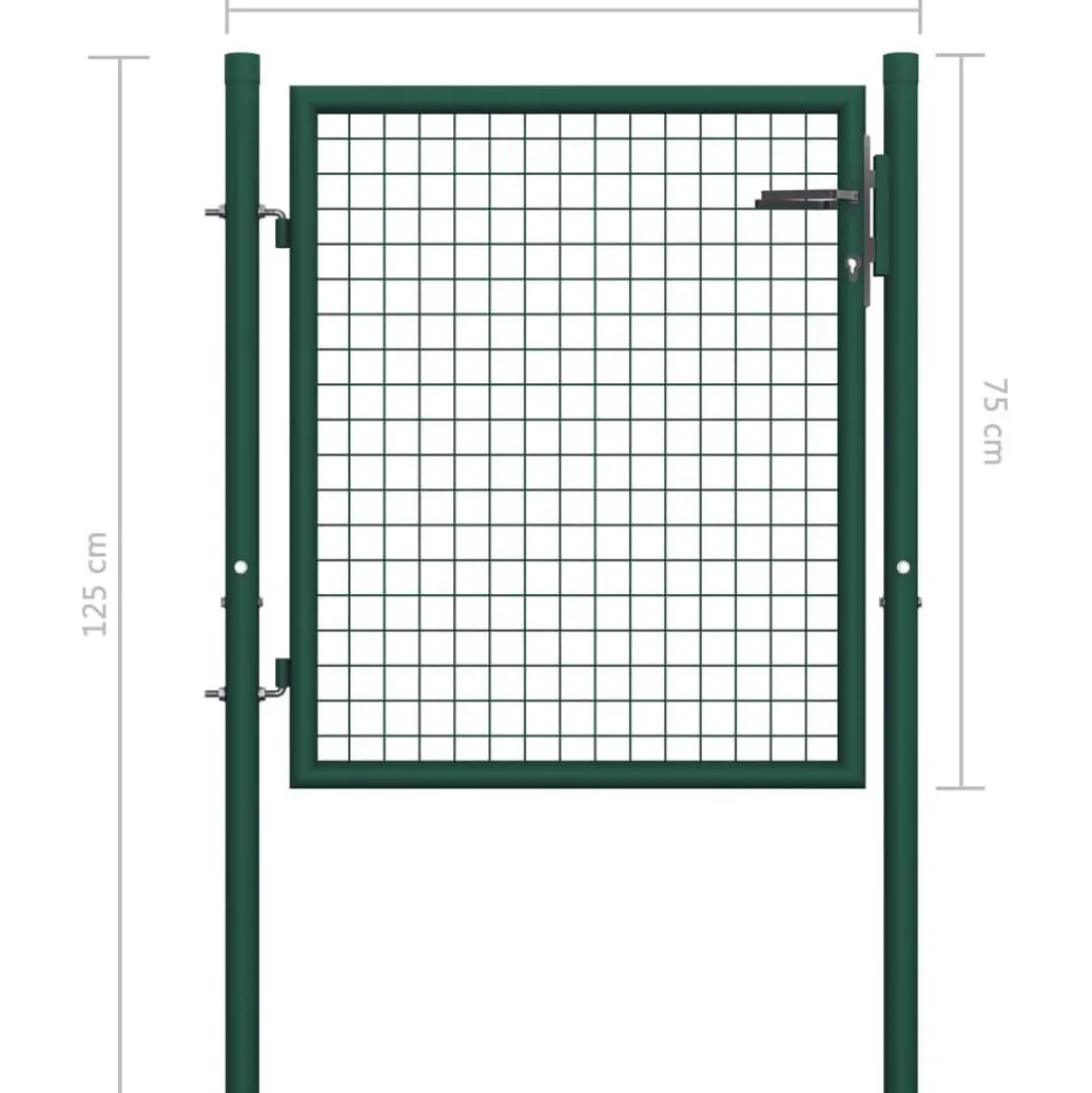 Online FinePRICE Aitaportti teräs 100x75cm vihreä